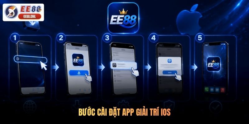 Bước cài đặt app giải trí ios
