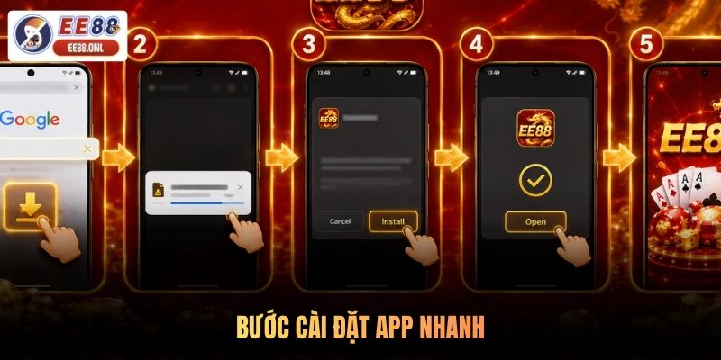Bước cài đặt app nhanh