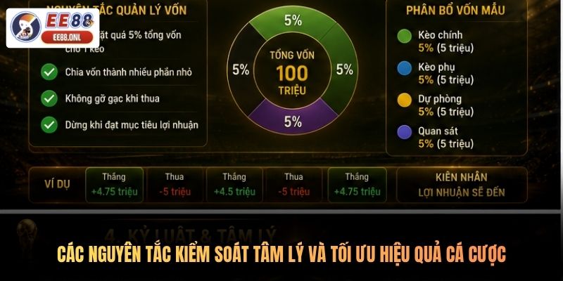 Các nguyên tắc kiểm soát tâm lý và tối ưu hiệu quả cá cược