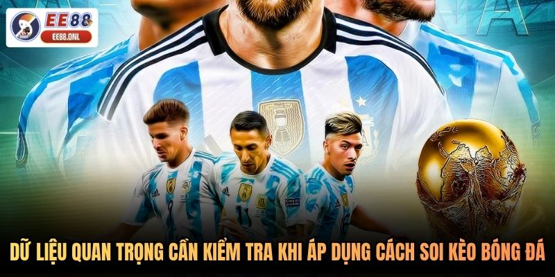 Dữ liệu quan trọng cần kiểm tra khi áp dụng cách soi kèo bóng đá