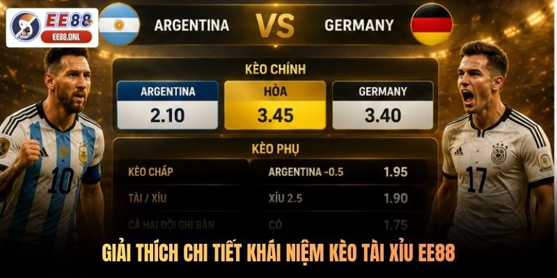 Giải thích chi tiết khái niệm kèo tài xỉu EE88