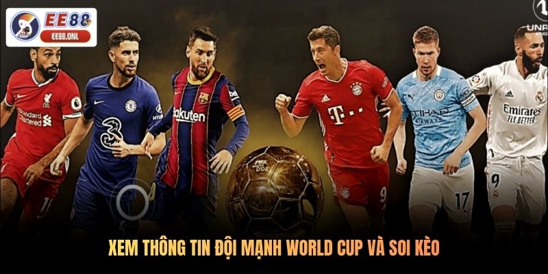Xem thông tin đội mạnh World Cup và soi kèo