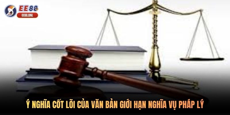 Ý nghĩa cốt lõi của văn bản giới hạn nghĩa vụ pháp lý